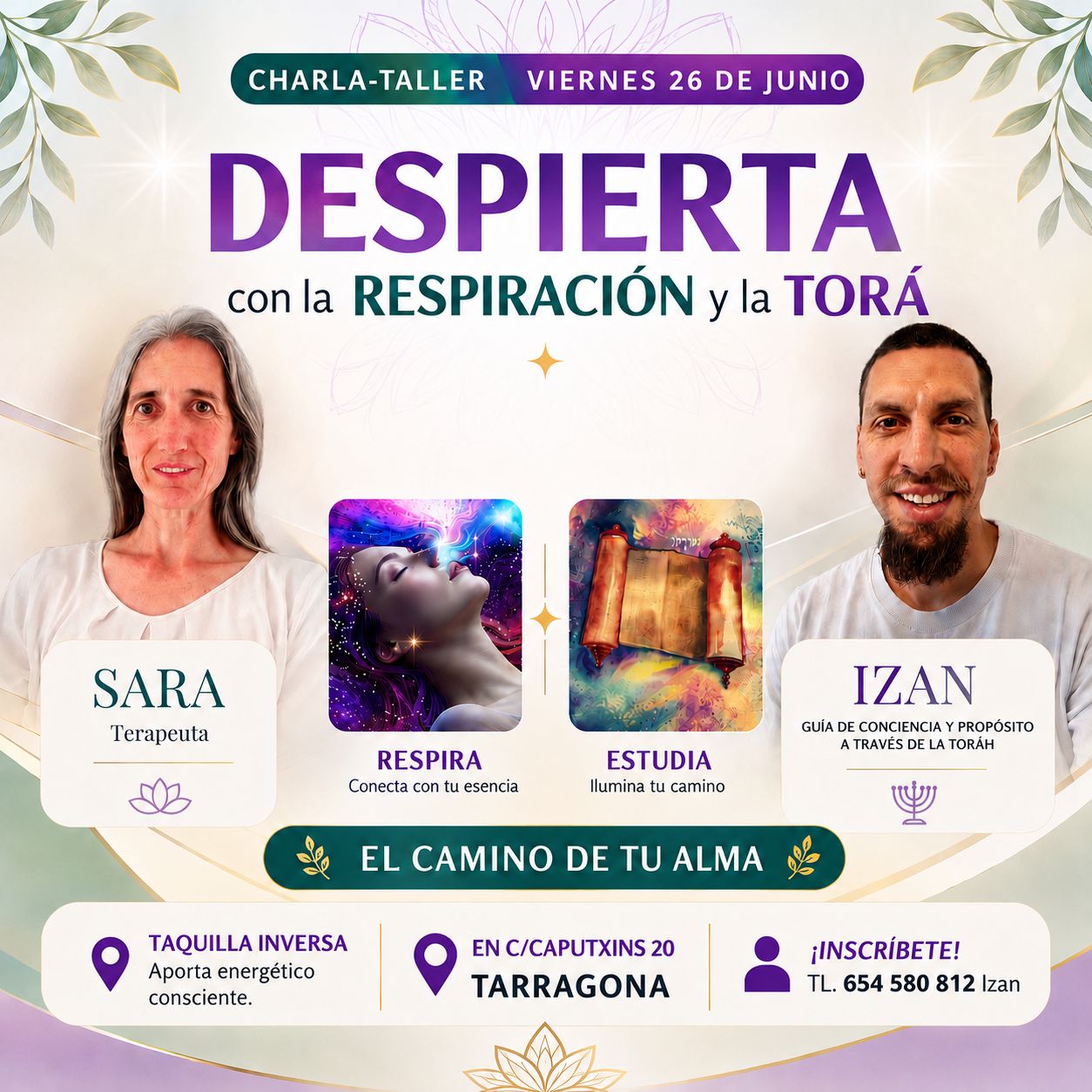 Taller Despierta con la Respiración y la Torá